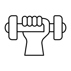 Gym Thin Line Icon