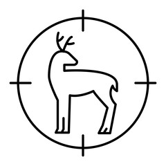 Hunting Thin Line Icon