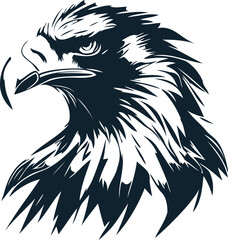 An eagle vector image is a digital artwork created using vector graphics software that features an eagle in a highly detailed and realistic form. 