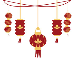 Chinese New Year Lantern Illustration
