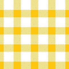  Gingham seamless pattern, yellow and white Can be used to decorate fashion clothes. Bedding, curtains, tablecloths