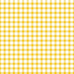 Gingham seamless pattern, yellow and white  Can be used to decorate fashion clothes. Bedding, curtains, tablecloths