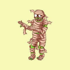 cartoon mummy