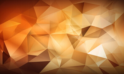 Abstract tan color background or wallpaper with polygons, triangles or concave geometries, Generative AI