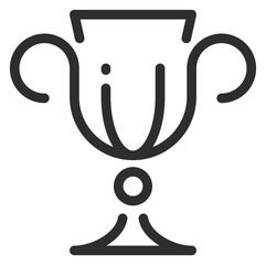 Trophy cup icon. Award symbol. Victory sign