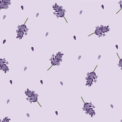 Trendy seamless patterns. Cool abstract and purple flower design. For fashion fabrics, kid’s clothes, home decor, quilting, T-shirts, cards and templates, scrapbook and other digital needs