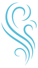 Obraz premium Vapour motion lines. Smoke symbol. Steam icon