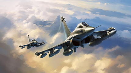 French Rafale Fighters