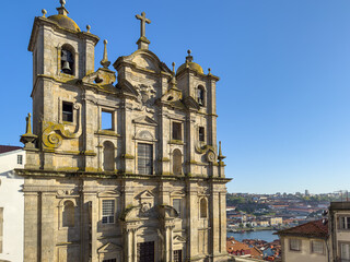 Igreja dos Grilos (Church of St. Lawrence) - Porto, Portugal. Built in 1577 in Baroque-Jesuit Mannerist style.