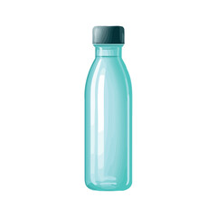 Blue plastic bottle with medicine for illness