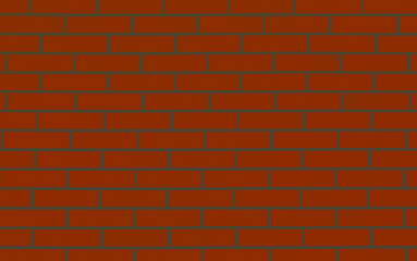 Texture of orange red color brick wall as background