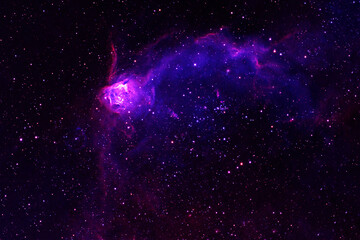 Bright space nebula in deep space. Elements of this image furnishing NASA.