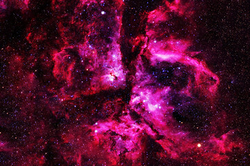 Bright space nebula in deep space. Elements of this image furnishing NASA.