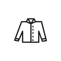 Bomber Jacket Clothes Outline Icon