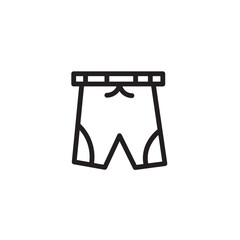 Boxer Brief Cloth Outline Icon