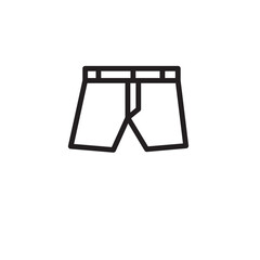 Boxer Briefs Men Outline Icon