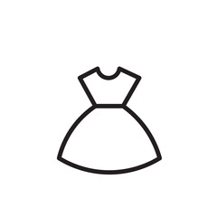 Bride Dress Fashion Outline Icon