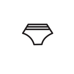 Brief Lingerie Panties Outline Icon