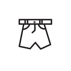 Briefs Pants Shorts Outline Icon