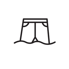 Dry Pants Trousers Outline Icon