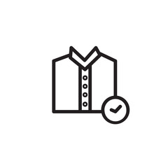 Job Office Shirt Outline Icon