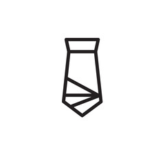 Naklejka premium Tie Fashion Office Outline Icon