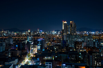 Night view of Seongsu-dong, Seoul, Korea