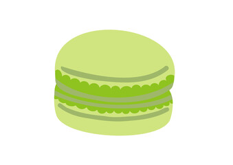 かわいいグリーンのマカロン.