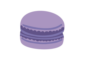 かわいいパープルのマカロン