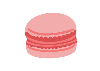 かわいいピンクのマカロン.