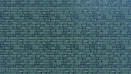 Brick pattern green background