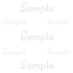 透過のサンプル文字