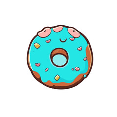 Donut Icon Illustration for national donut day