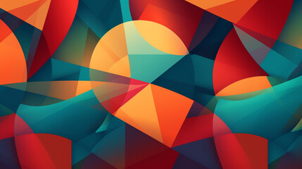 Generative AI, an abstract background image that incorporates geometric shapes