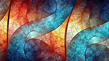 Generative AI, an abstract background image using a fractal pattern