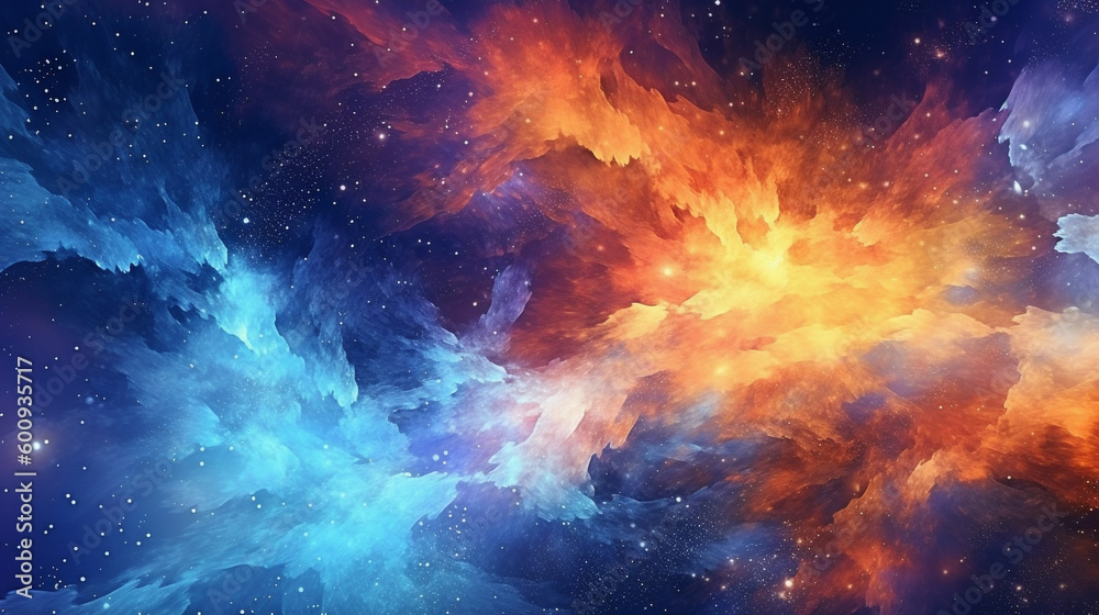Wall mural generative ai, an abstract background image with a cosmic theme