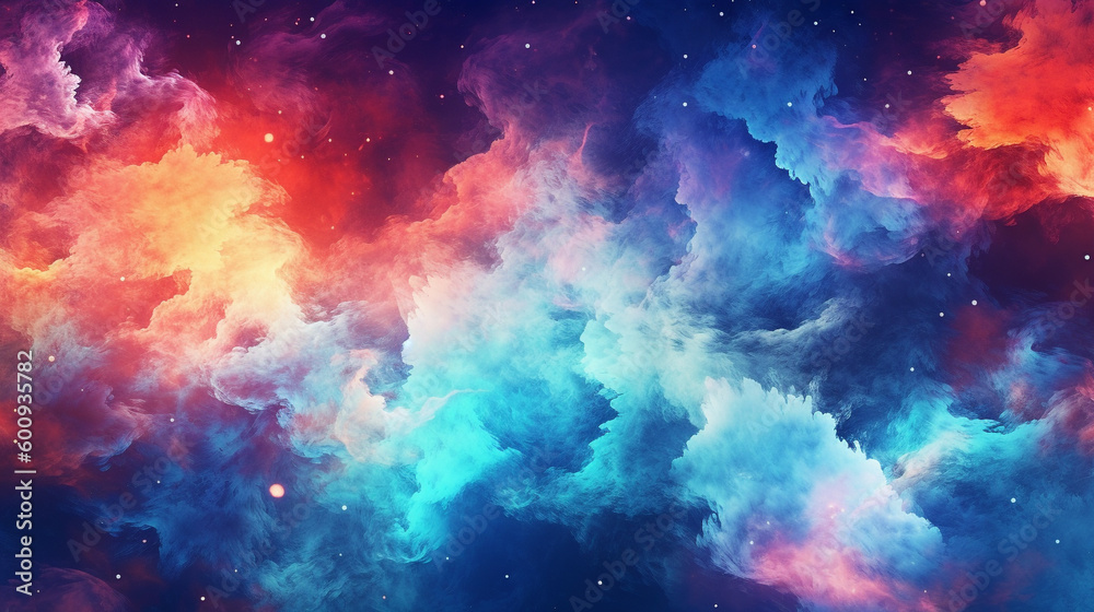 Wall mural generative ai, an abstract background image with a cosmic theme