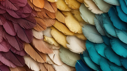 Fototapeta premium Generative AI, an abstract background image with a color palette inspired by nature