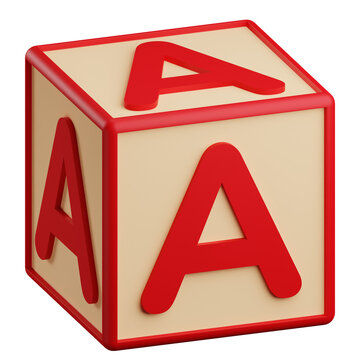 3D A Letter Illustration