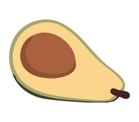 Ripe avocado vegetable
