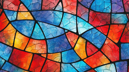 Generative AI, an abstract background image with a stained glass effect