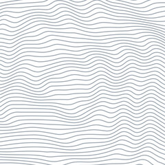 Fototapeta premium Abstract background with wavy lines. Gray and white vector pattern.