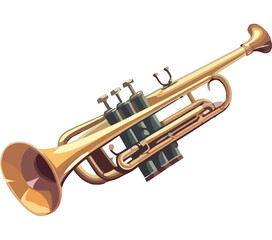 Obraz na płótnie Canvas Classic Shiny trumpet