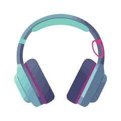 Modern headphones symbolize creativity and relaxation