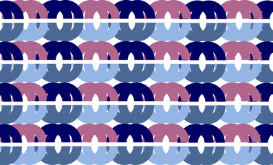 seamless double Circle pattern in purple and dark blue, repeat, replete pattern, endless fabric pattern