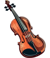 Fototapeta na wymiar Wooden violin design