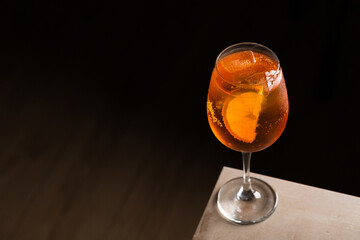 Aperol Spritz cocktail boozy Aperol, prosecco and soda water, Italian aperitif