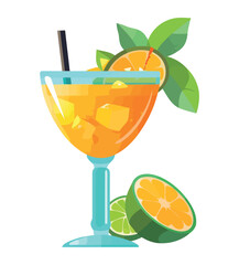 Fresh citrus mojito, summer perfect cocktail drink