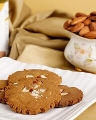 Millet Cookies with Raw Ingredients, Cups and Gift Pack