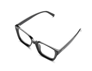 Stylish eyeglasses isolated on white background